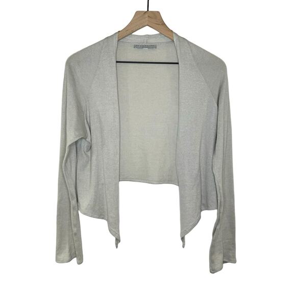 Bryn Walker Women’s Cotton/Cashmere Waterfall Open Front Shrug Size Medium EUC - Picture 1 of 7